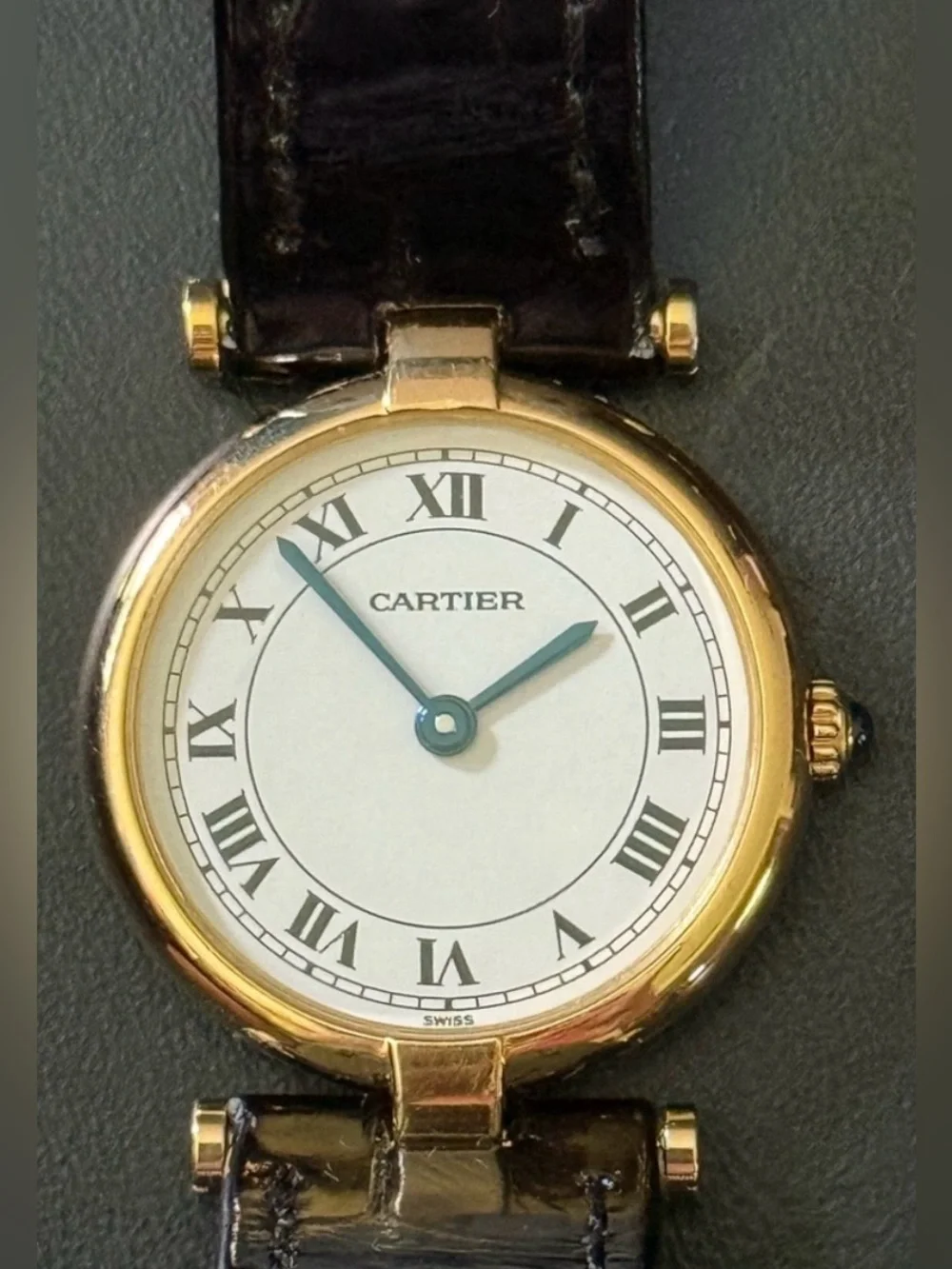 Cartier vintage woman’s 18KT gold watch